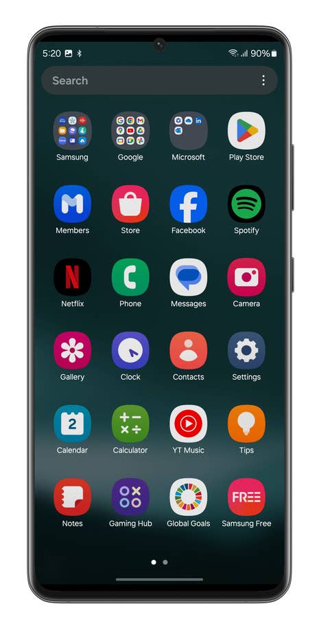 Capture du0027écran de lu0027interface One UI 6 du Samsung Galaxy S24 Ultra