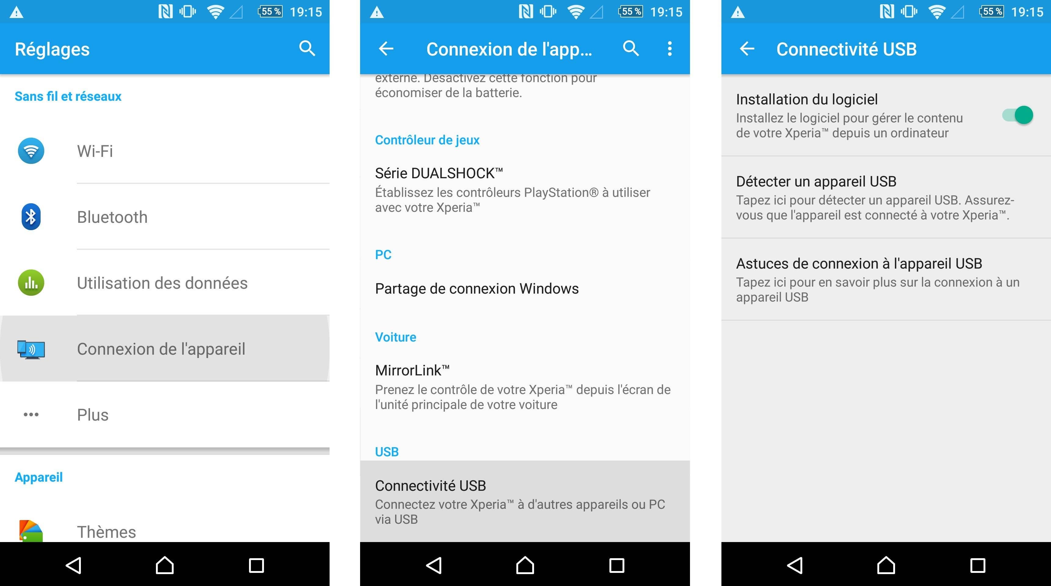 sony xperia z5 problemes solutions connexion usb ordinateur images 00
