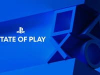 Logo PlayStation avec le texte 'STATE OF PLAY' sur un fond bleu.