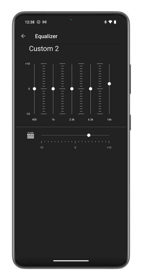 Capture du0027écran de lu0027application Sony Headphones connect
