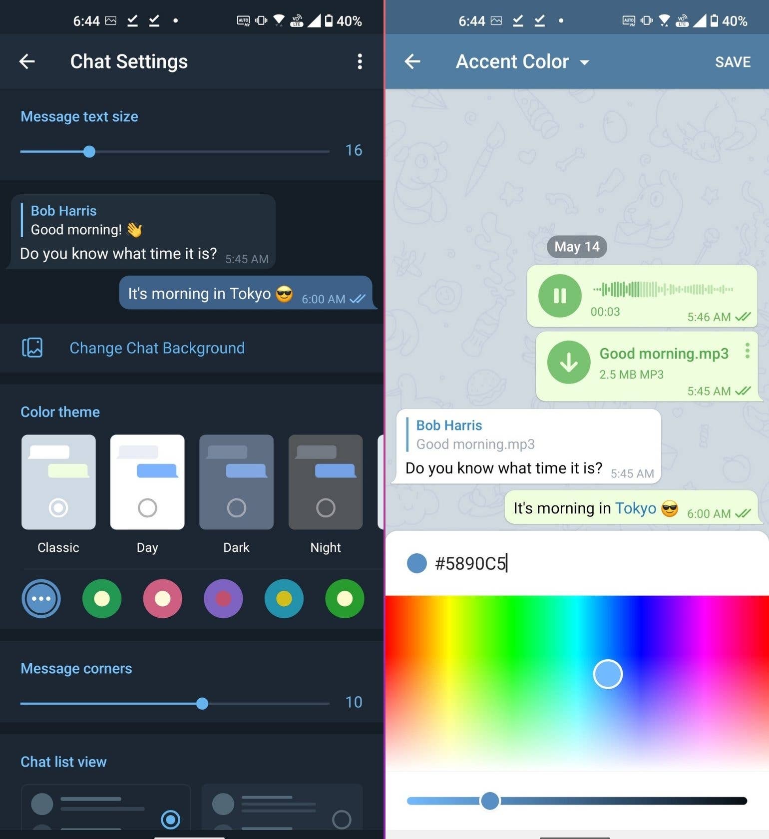 telegram how to custom theme