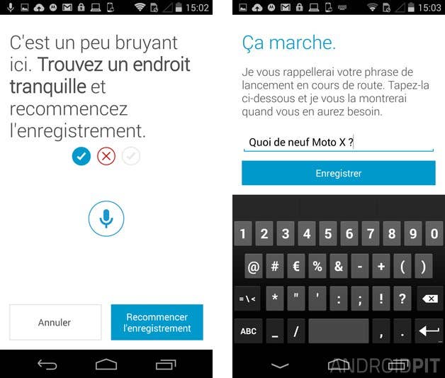test nouveau moto x 2014 phrase