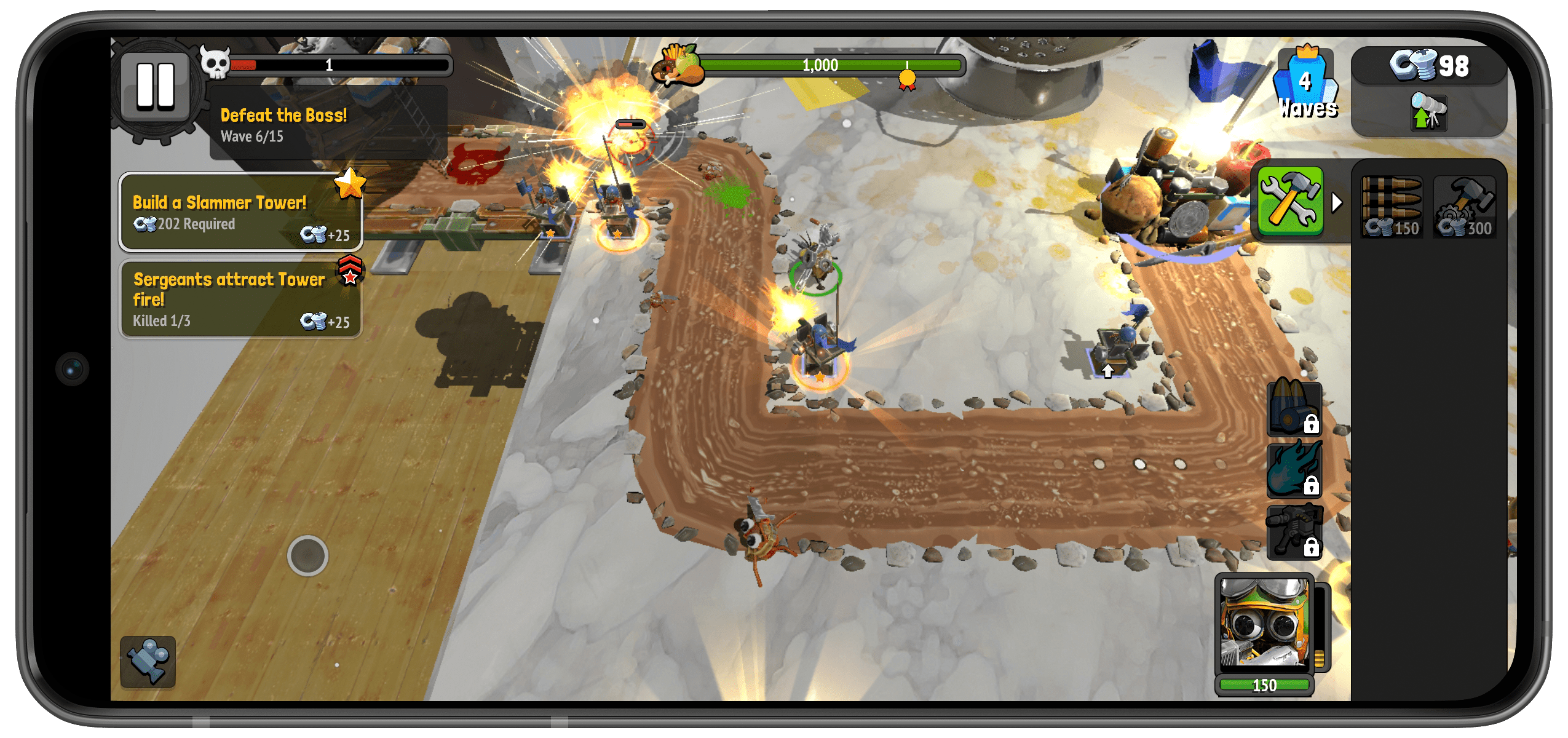 Captures d'écran de l'application Bug Heroes