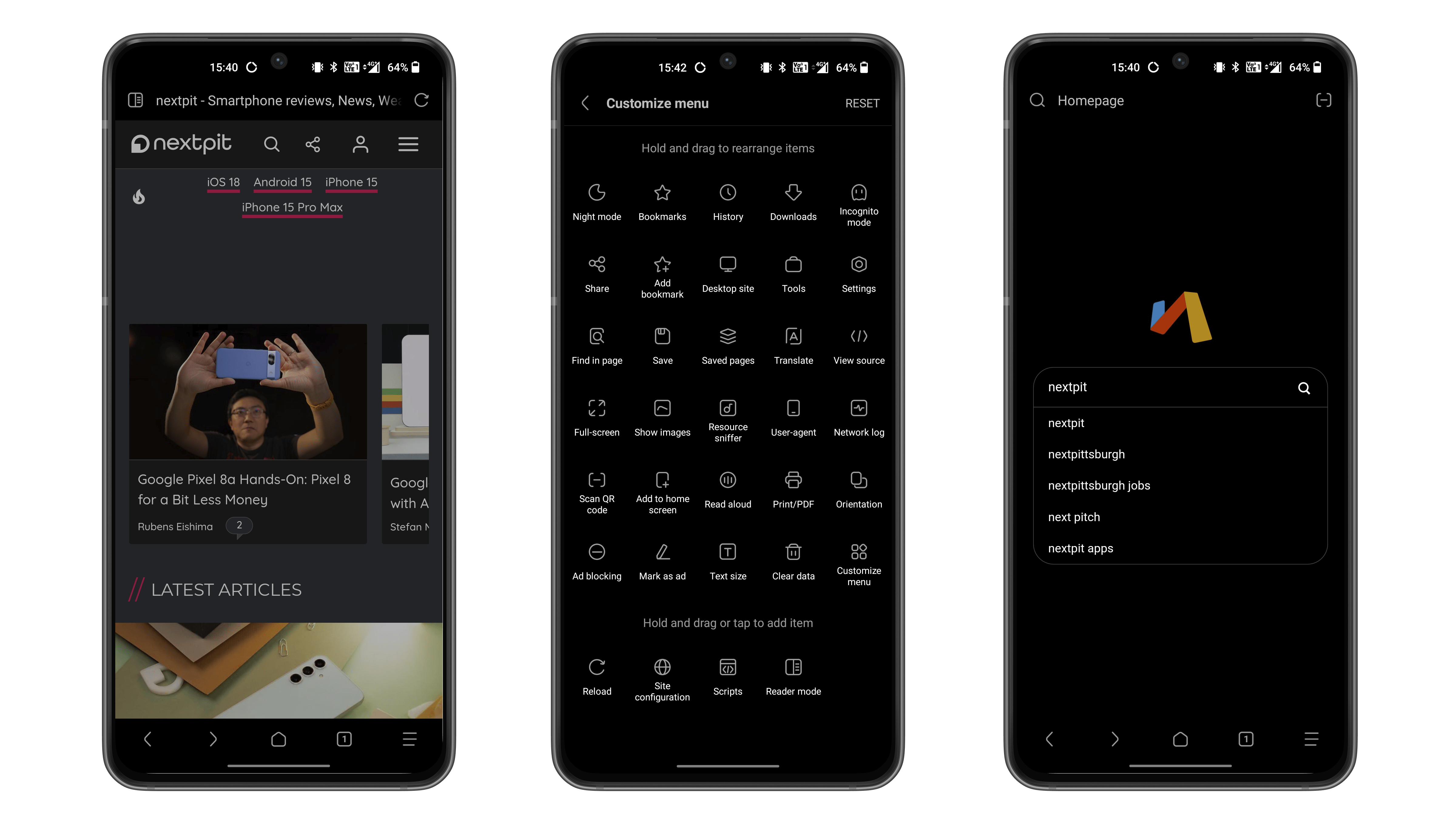 Top 5 apps - Via Browser