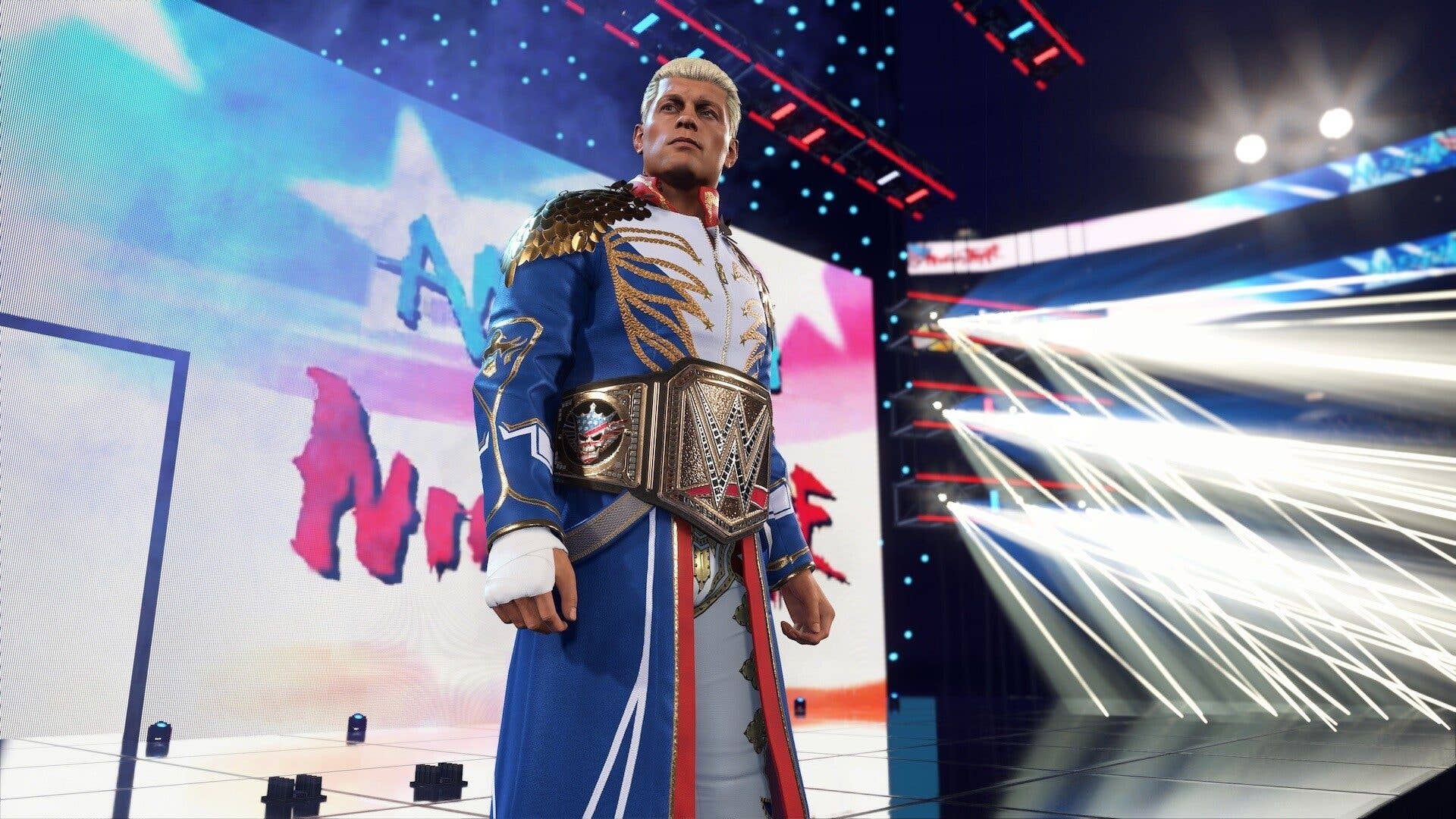 Une capture d'écran de WWE 2K25.