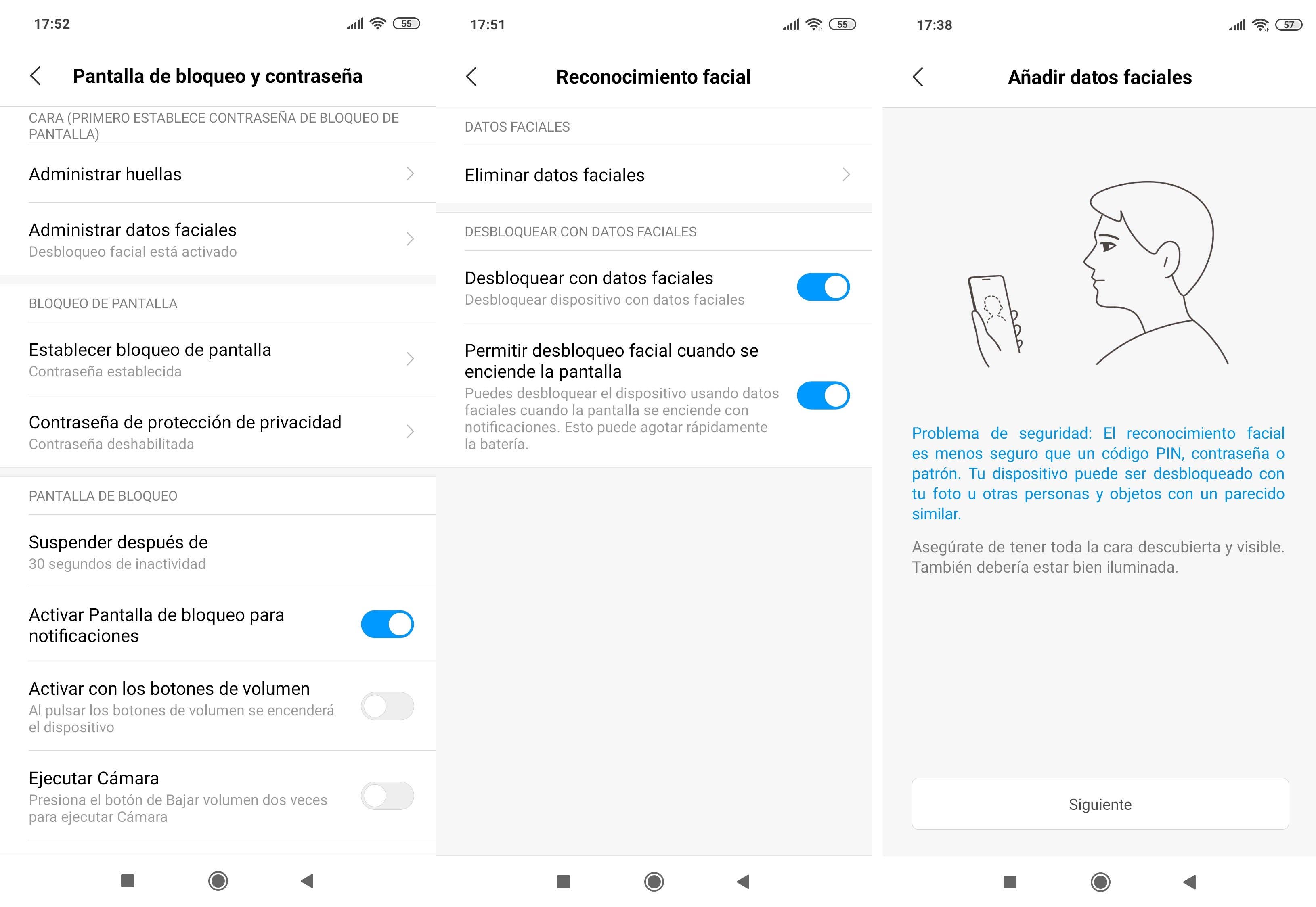 xiaomi mi 8 pro face unlock es