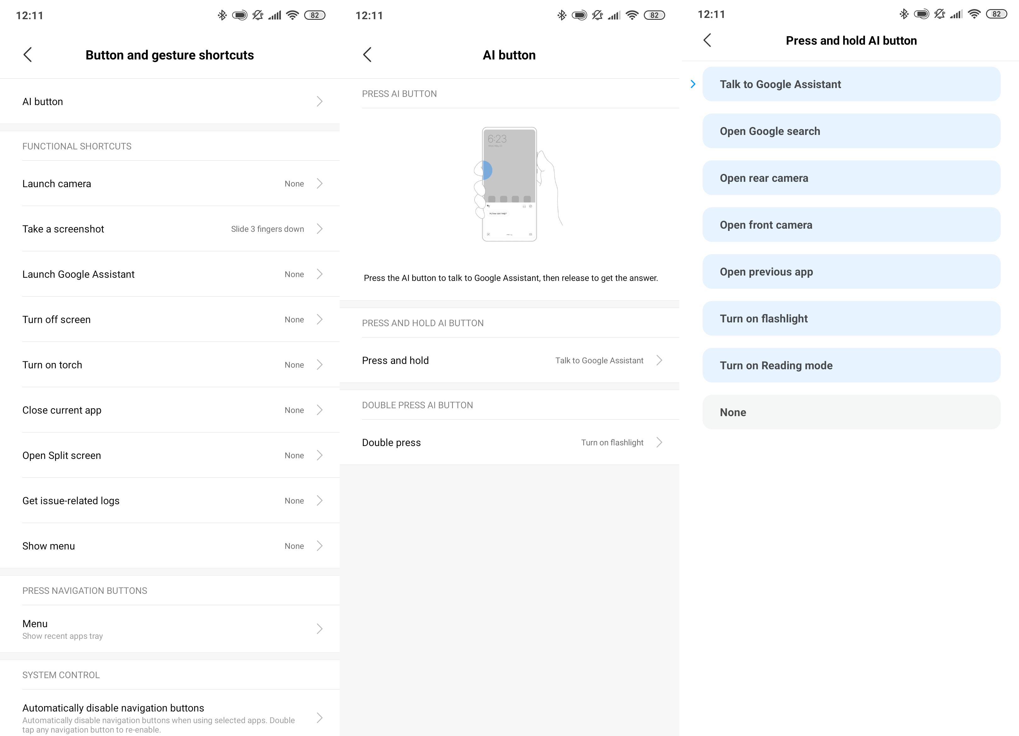 xiaomi mi mix 3 button