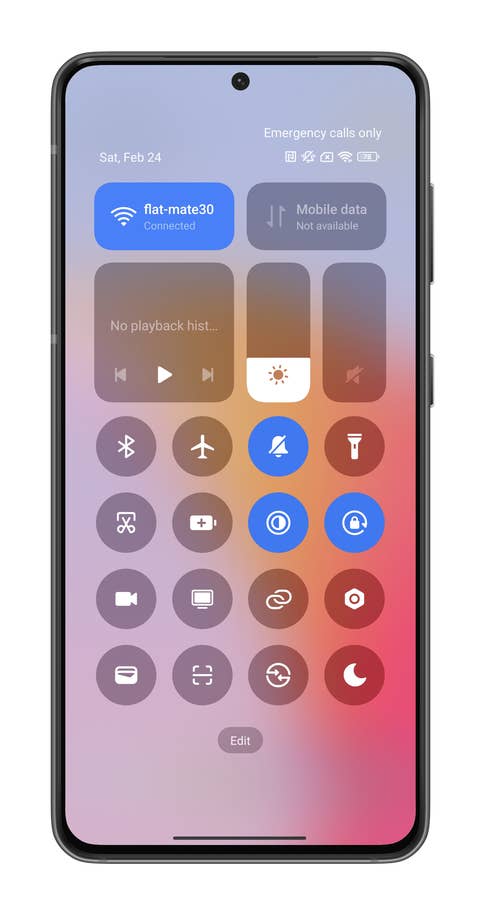 Capture du0027écran de lu0027écran du0027accueil de HyperOS sur le Xiaomi 14