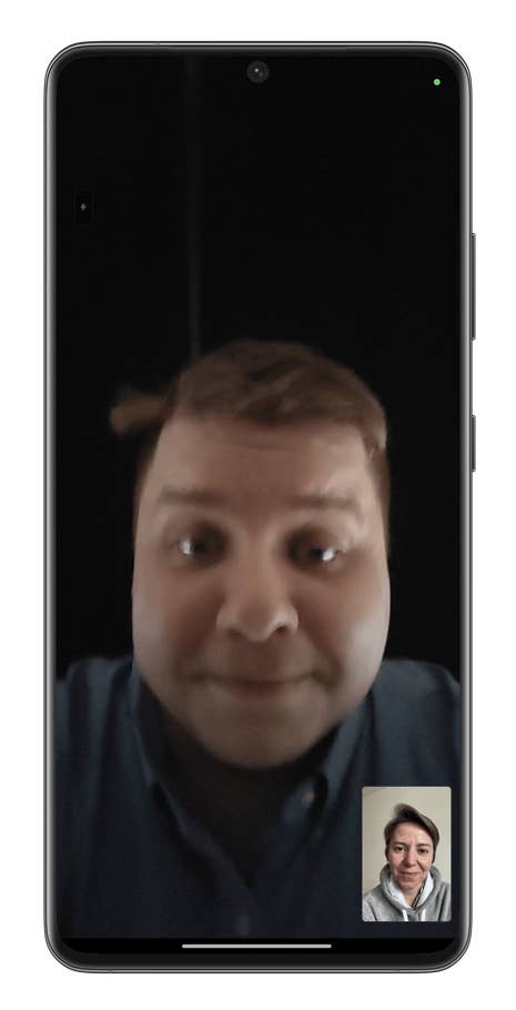 Capture du0027écran montrant comment utiliser la fonction Fill Light de Xiaomi pour éclairer vos appels vidéo en basse lumière