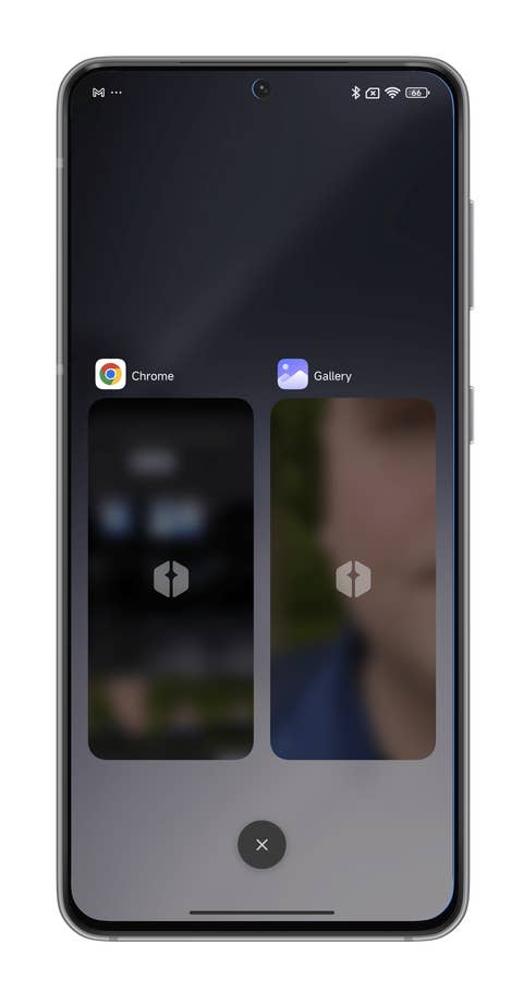 Captures du0027écran de HyperOS montrant comment flouter lu0027aperçu des applications récentes sur votre smartphone Xiaomi