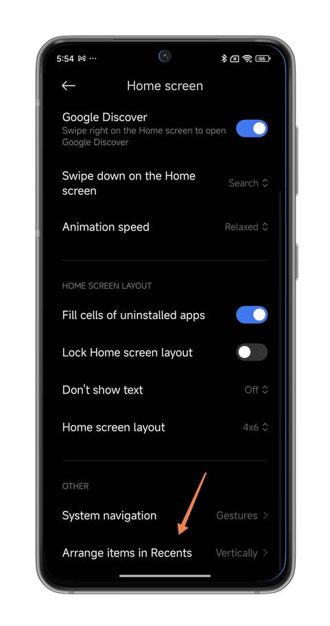 Captures du0027écran de HyperOS montrant comment flouter lu0027aperçu des applications récentes sur votre smartphone Xiaomi