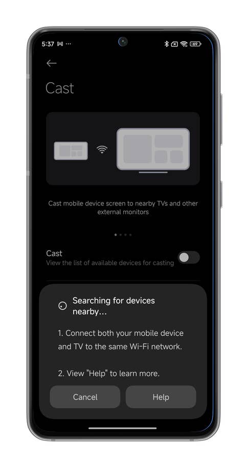Captures du0027écran de HyperOS montrant comment diffuser lu0027écran de votre smartphone Xiaomi
