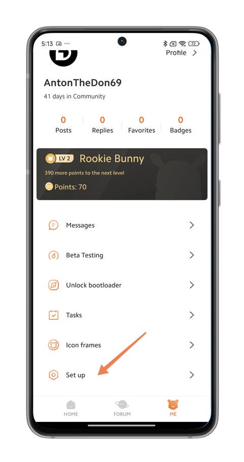 Captures du0027écran de lu0027application Xiaomi Community pour recevoir les mises à jour de HyperOS plus vite