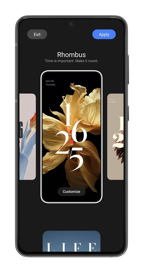 Capture du0027écran de HyperOS sur le Xiaomi 14 montrant comment personnaliser lu0027écran de verrouillage