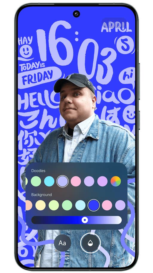 Capture du0027écran de Xiaomi HyperOS montrant les différents styles du0027écran de verrouillage