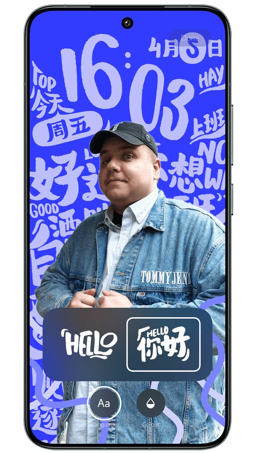 Capture du0027écran de Xiaomi HyperOS montrant les différents styles du0027écran de verrouillage