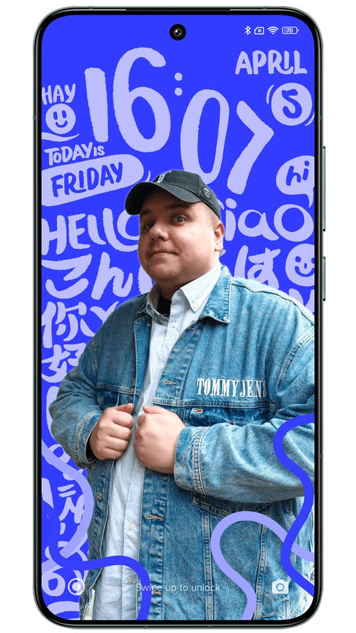 Capture du0027écran de Xiaomi HyperOS montrant les différents styles du0027écran de verrouillage