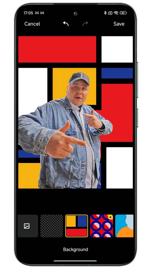 Capture du0027écran de Xiaomi HyperOS montrant la fonction de détourrage dans la galerie photo