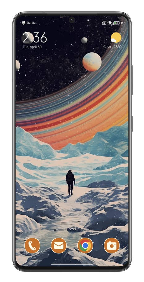 Capture du0027écran de Xiaomi HyperOS montrant comment personnaliser le thème