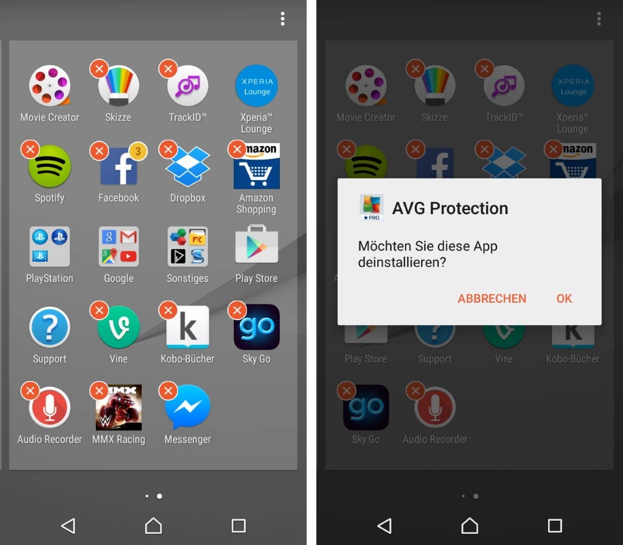 xperia z5 compact bloatware remove de