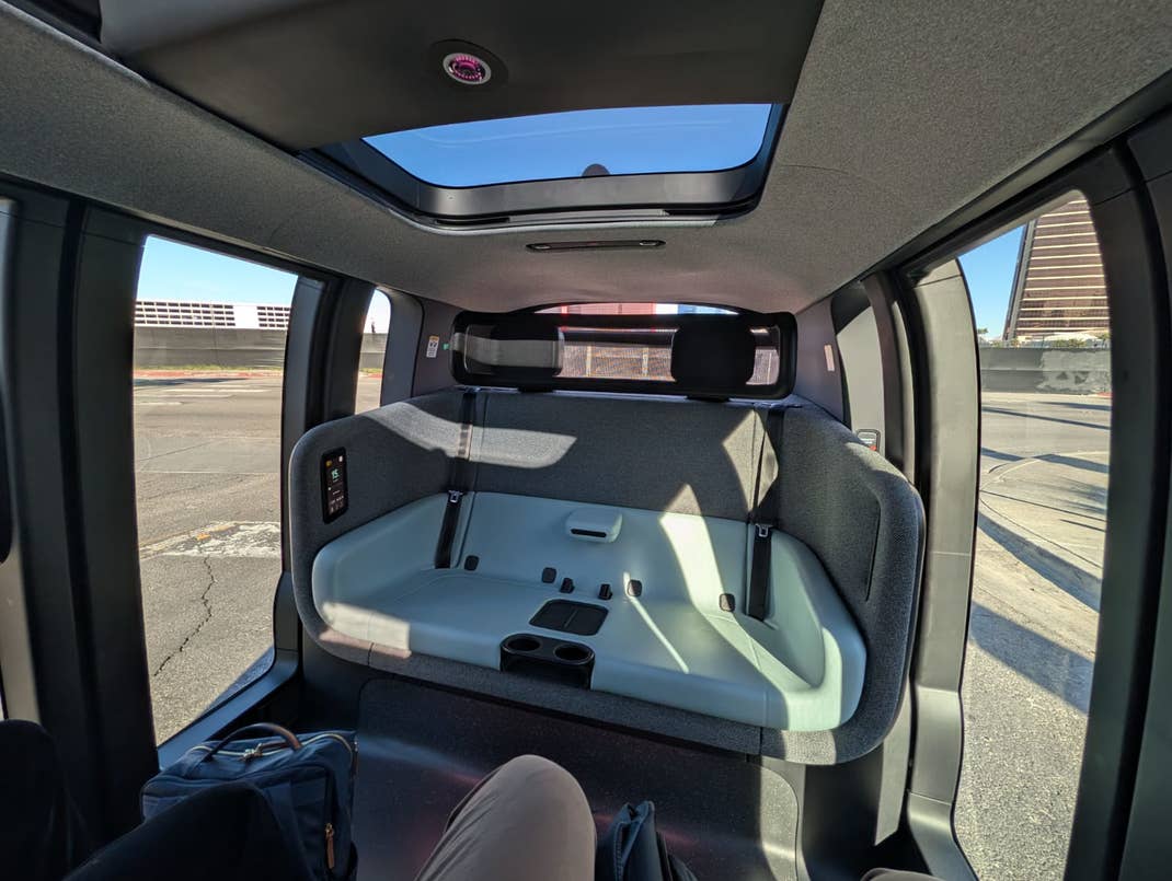 A Zoox from the inside